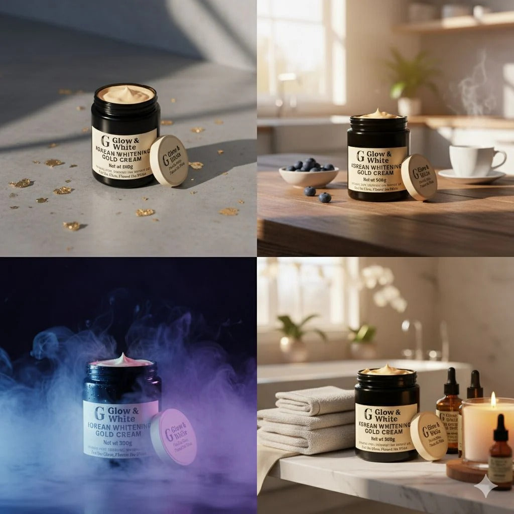 GLOW & WHITE KOREAN WHITENING GOLD CREAM (0.5 KG)