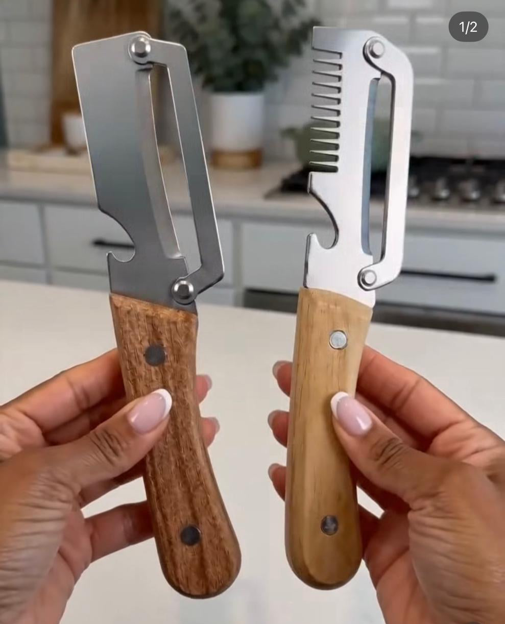 Premium Stainless Steel Multi-Functional Handheld Peeler