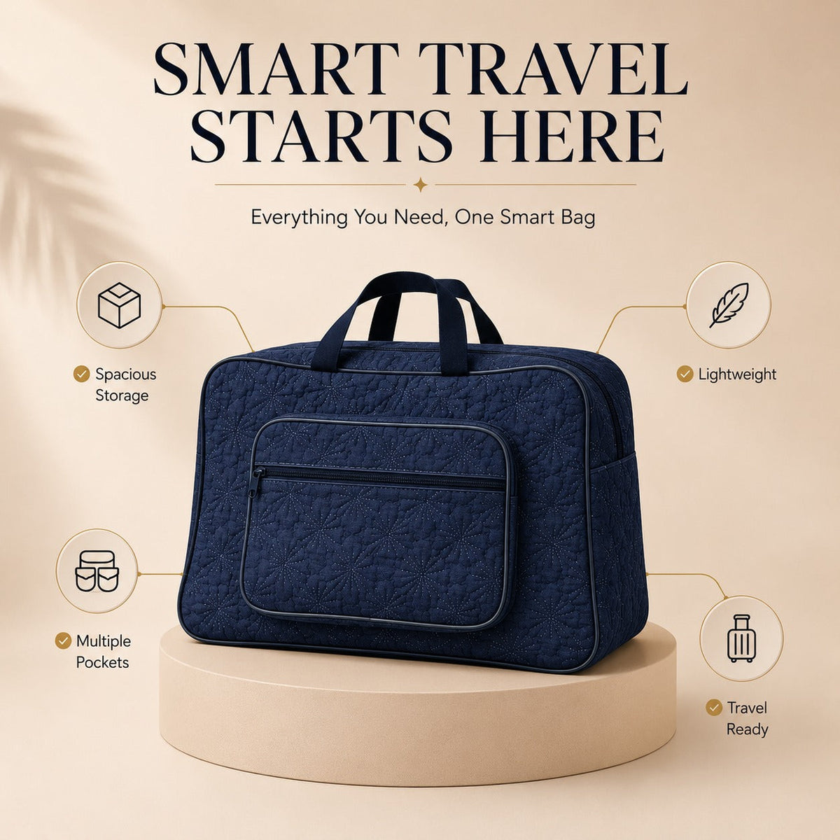 Carry Ease Quilted Bag - Storage & Travelling Bag