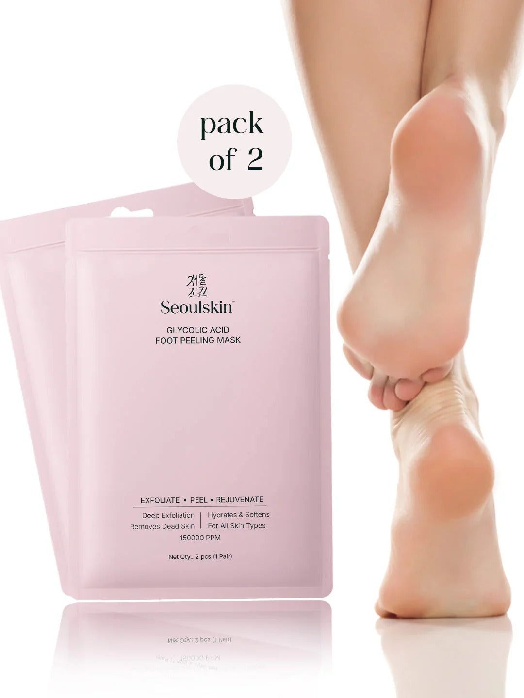 GLYCOLIC AND NIACINAMIDE FOOT PEELING MASK
