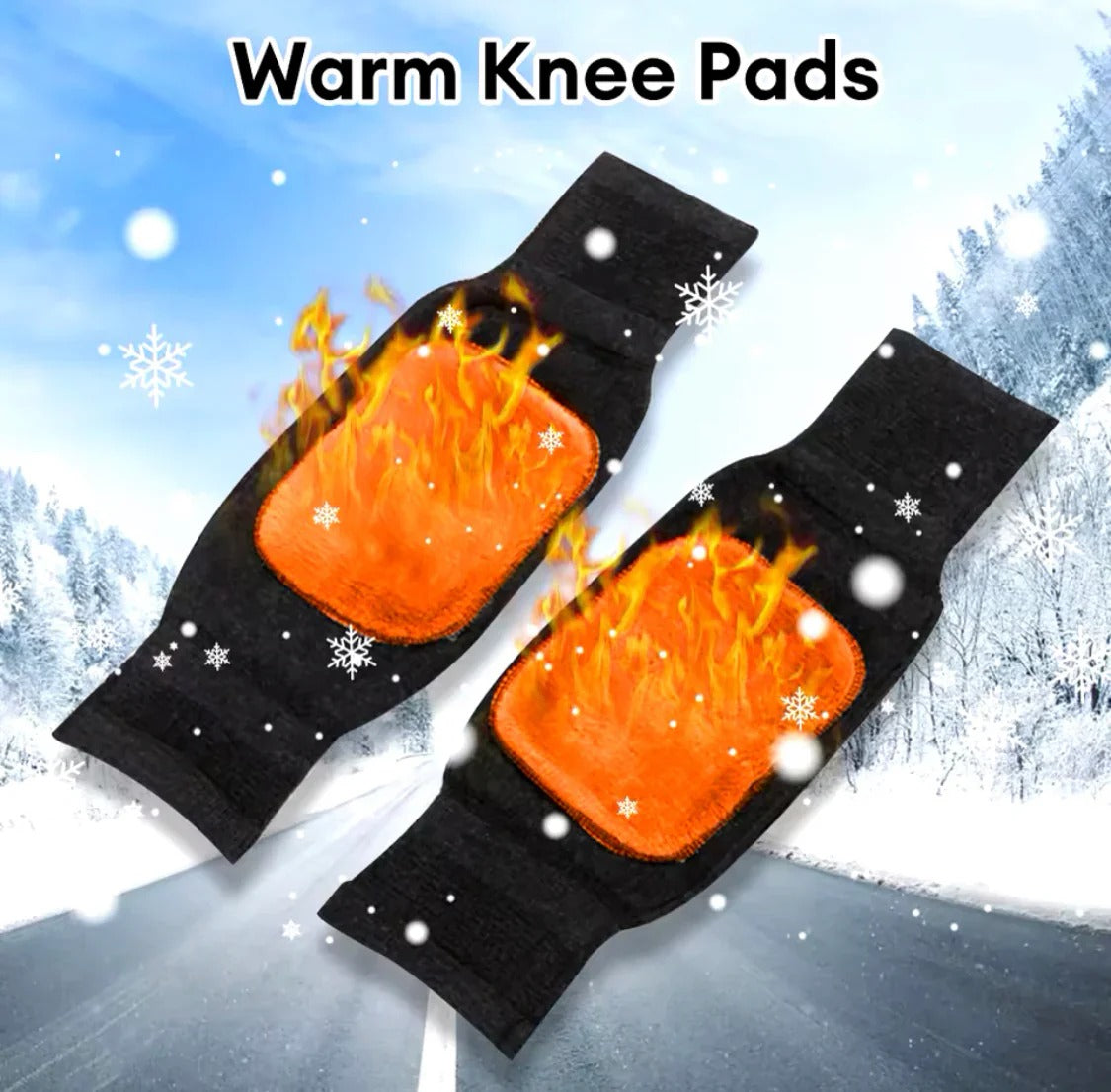 Knee Warmer - Woolen Blend Thermal Leg Warmers - Unisex Elastic Knee Pads For Men & Women