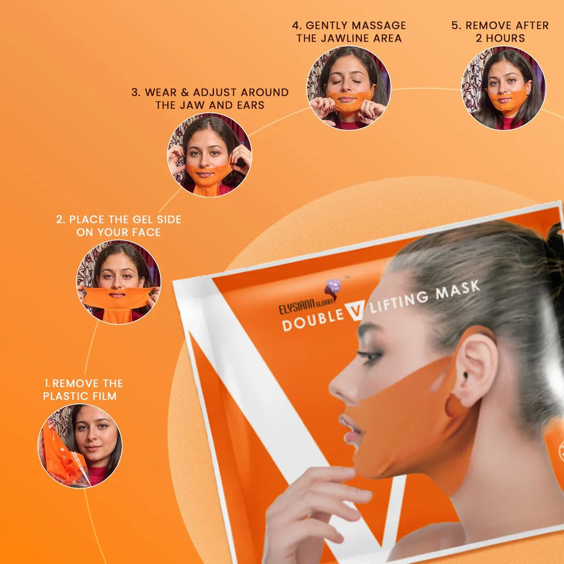 Double Chin Removal in 2 Hours – Double V Lifting Mask for Instant Jawline Lift